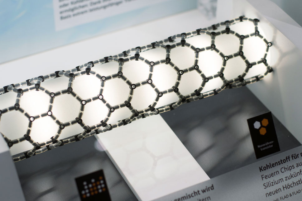 Ein Modell, wie Graphen netzartig angeordnet werden kann.